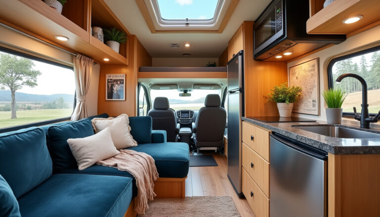 découvrez notre guide complet pour transformer l'intérieur de votre camping-car en un espace fonctionnel et accueillant. suivez nos conseils pratiques pour optimiser chaque mètre carré, allier confort et style, et profiter pleinement de vos aventures sur la route.