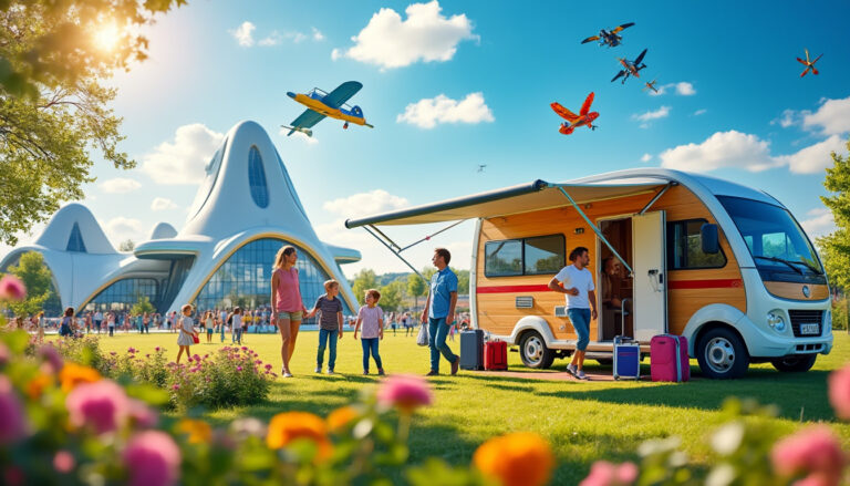 découvrez le futuroscope comme jamais auparavant ! explorez cet parc futuriste à votre rythme en camping-car, profitez de la liberté de voyager et d'expérimenter des attractions innovantes, des films immersifs et des spectacles captivants, tout en savourant la beauté de la nature environnante.