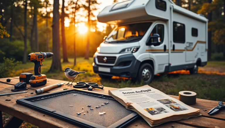 découvrez notre guide pratique pour restaurer la moustiquaire de votre porte de camping-car. apprenez des astuces simples et efficaces pour réparer et entretenir votre moustiquaire, afin de profiter au mieux de vos voyages en plein air tout en restant protégé des insectes.