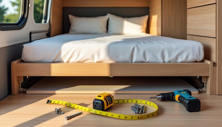 découvrez notre guide pratique pour installer un lit pavillon dans votre camping-car. suivez nos étapes simples et conseils d'expert pour optimiser l'espace et garantir un confort maximal lors de vos voyages. transformez votre camping-car en un véritable cocon tout en vous amusant sur la route !