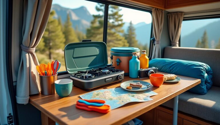 découvrez notre liste des indispensables pour un voyage en camping-car. préparez votre aventure sur la route avec des conseils pratiques sur l'équipement, la nourriture et les essentiels pour un séjour confortable et agréable.