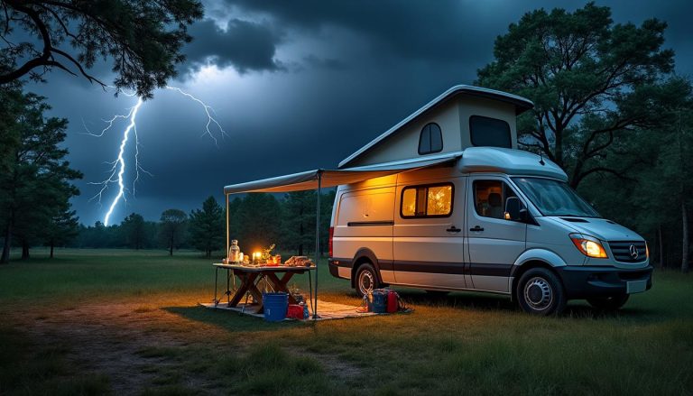 découvrez les précautions indispensables à prendre pour rester en sécurité lors des orages en van ou camping-car : conseils pratiques, équipements à prévoir et gestes à adopter pour profiter de votre voyage sereinement.