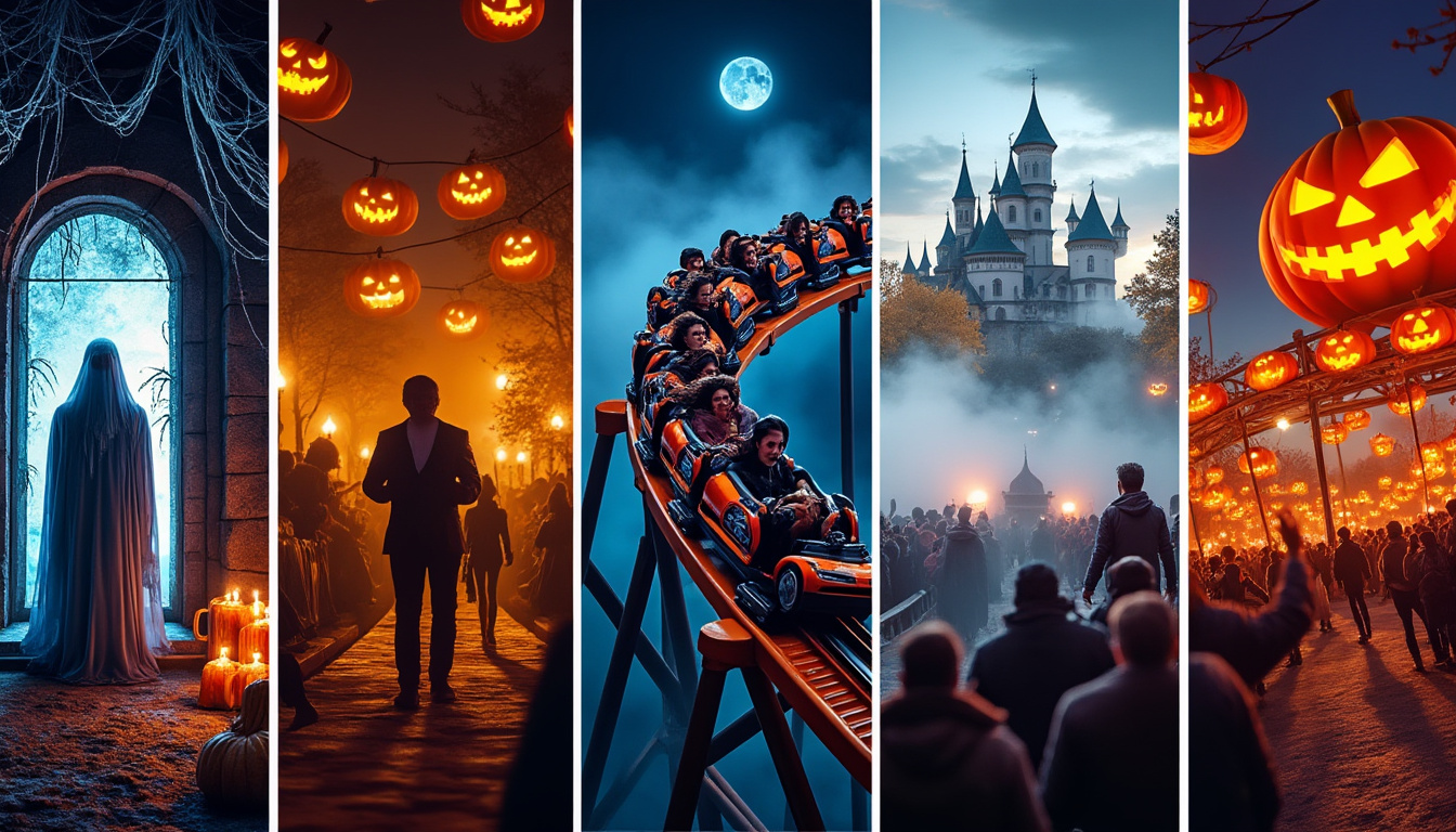 découvrez les 5 meilleures destinations pour célébrer halloween dans des parcs d'attractions, entre spectacles effrayants, décors ensorcelants et attractions uniques pour toute la famille.