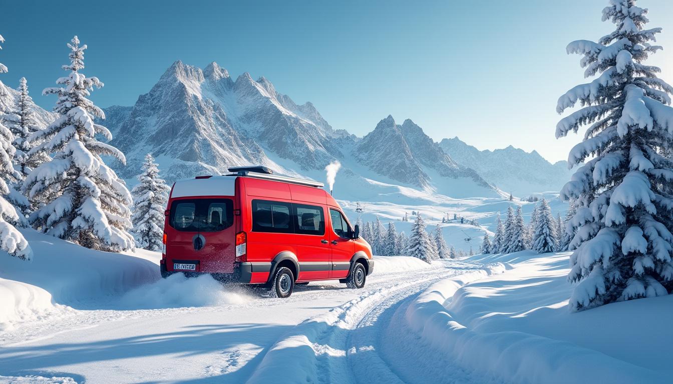 découvrez les 5 indispensables à emporter pour réussir votre séjour de ski en camping-car et profiter pleinement de vos vacances à la montagne.