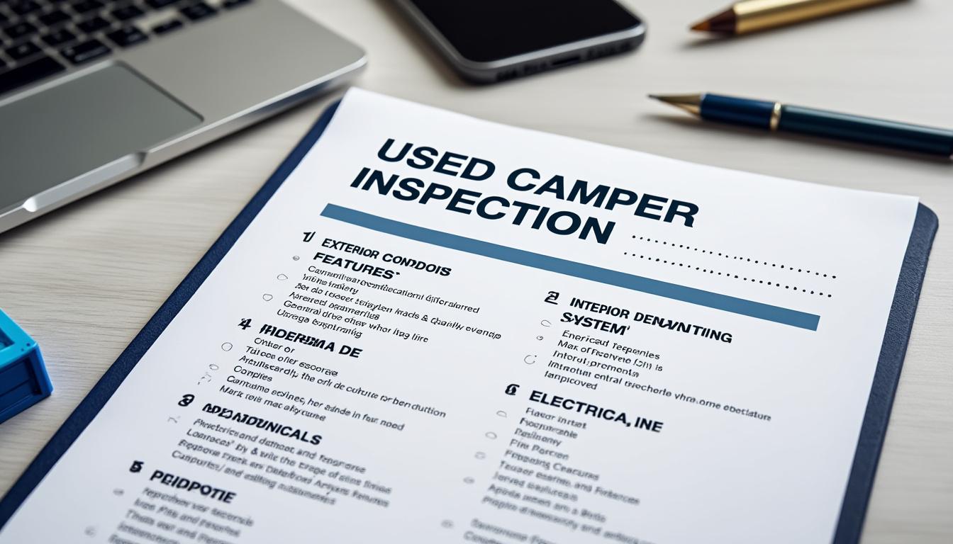 découvrez les éléments essentiels à vérifier avant d'acheter un camping-car d'occasion pour garantir un achat sécurisé et éviter les mauvaises surprises.