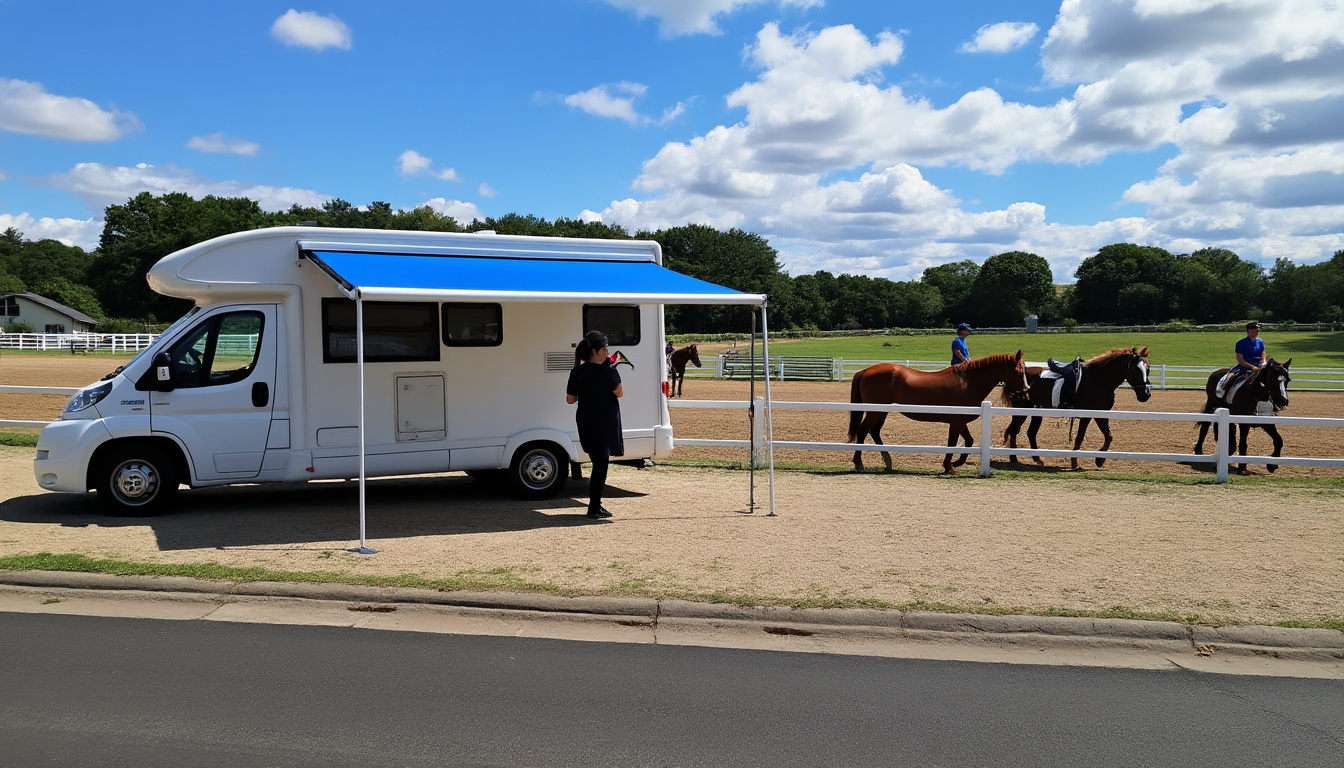 explorez l'univers unique des campings-cars au cœur du monde équestre et découvrez comment allier liberté de voyage et passion du cheval.