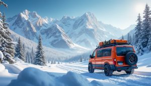 partez à l'aventure avec les aventuriers des neiges : découvrez un voyage unique en fourgon à travers des paysages montagneux enneigés, pleine d'émotions et de découvertes.