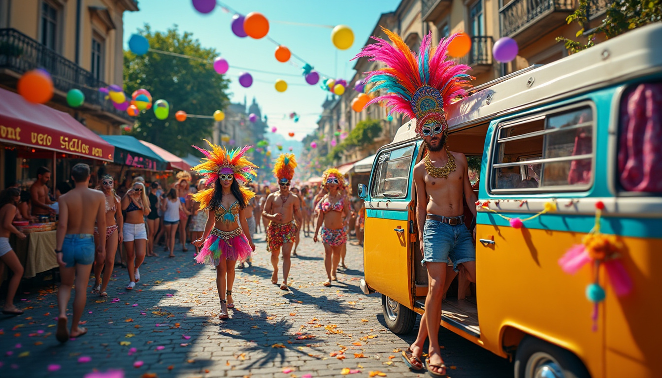 partez à la découverte des carnavals colorés et festifs à bord de votre camping-car. vivez une aventure unique, entre liberté, culture et rencontres, tout en profitant du confort de votre véhicule.
