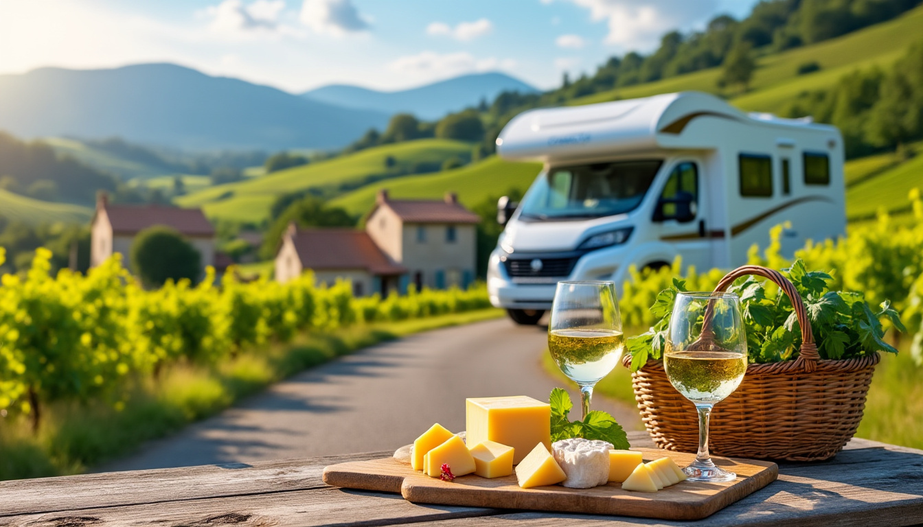 partez pour un voyage inoubliable à travers la route des vins du jurançon en camping-car, découvrez des paysages magnifiques, dégustez des vins d'exception et vivez une expérience unique au cœur du sud-ouest.